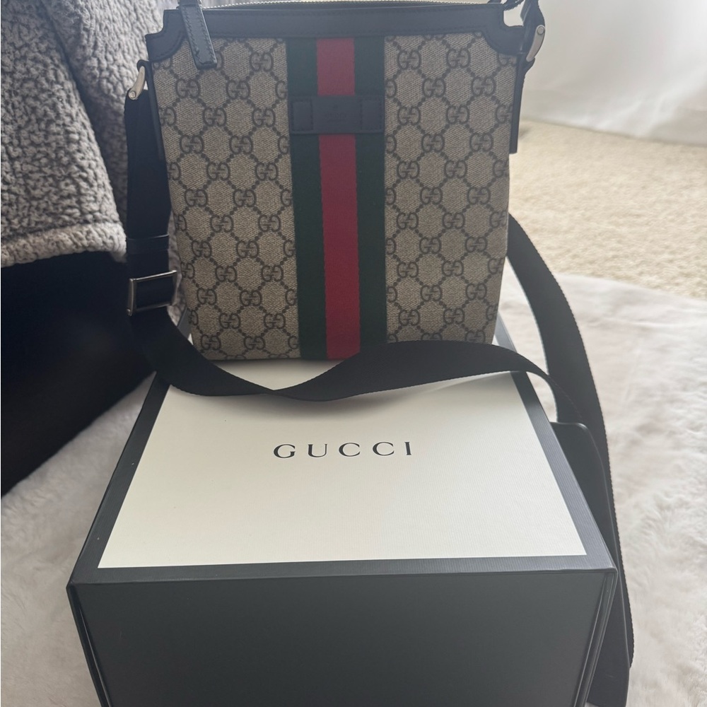 Authentic Gucci Messenger Bag with Iconic Design
